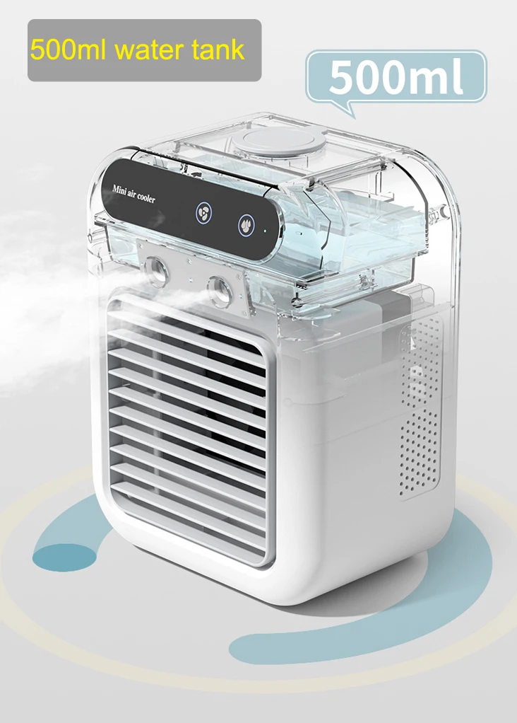 Portable Room Cooling Ventilation Humidification Air Purifier Water