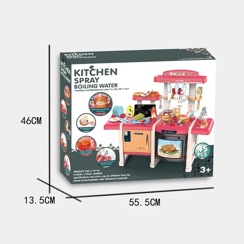 Образовательный пластиковый детский игровой кухонный набор детские ролевые игры приготовление пищи Детские кухонные игрушки