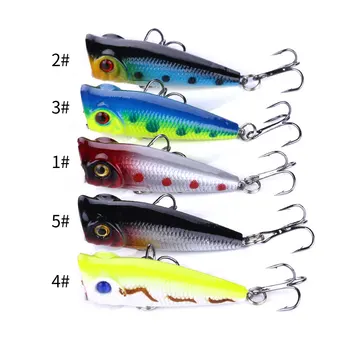 Cheery 5 Centimeter -4.9 Gram Hard Plastic Bait ABS Pop Art Water Fishing Artificial Bait Printed for Salt Water River Use – Hard Lure – view 3