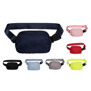 Custom Logo High Quality Waist Bag Pack Waterproof Strap Zipper Sports Fanny Pack Belt Lulu Fanny Pack Waist Bag for Men