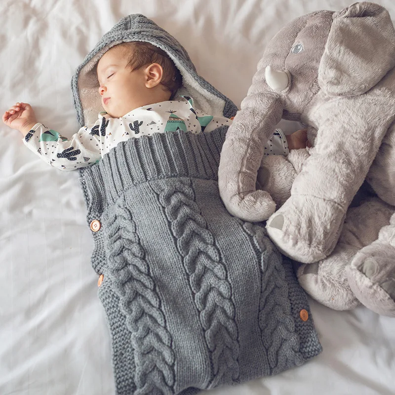 Modelo 12 Saco De Dormir De Manta Envoltura de Algodón Suave Para Bebé Recién Nacido 
