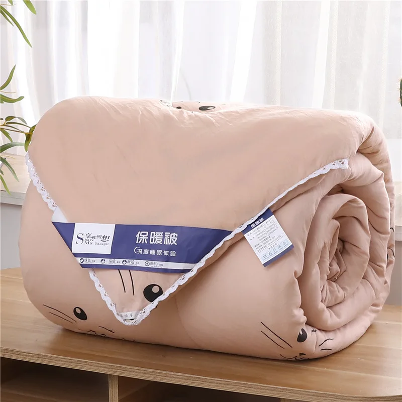 Оптовая продажа с фабрики новый стиль зимнее моющееся Хлопковое одеяло простыня ткань