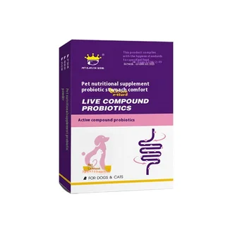 Active Compound Probiotics Soft Chews for Dogs and Cats Digestive Conditioning Supplement for Gastrointestinal Health Care