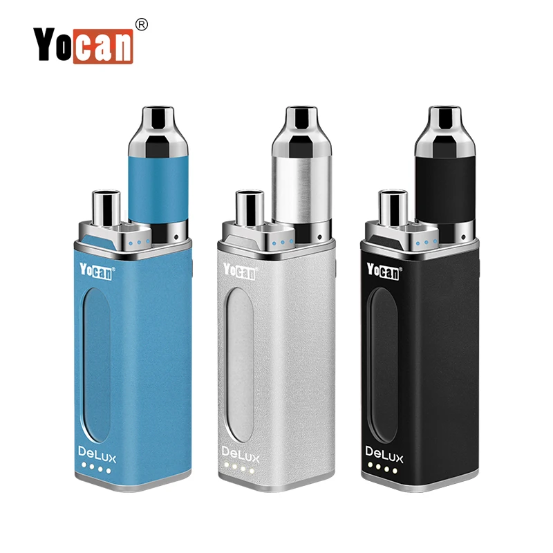 
Оптовая продажа 2 в 1 вейп мод испарители Yocan Delux 450/1500 мАч 510 нить восковые ручки 