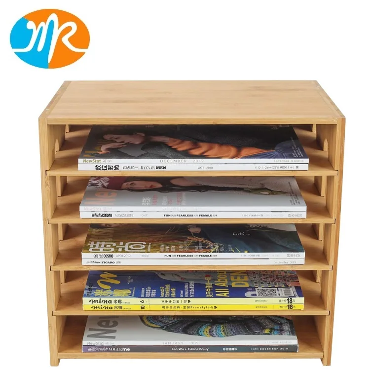 Bamboo 5 Tier File Sorter Mail Center Magazine Holder Paper Storage Cabinet  Classroom Keepers Mailbox For Home Office - Buy Bamboo File Holder,Paper  Storage Cabinet,Magazine Holder Product on 