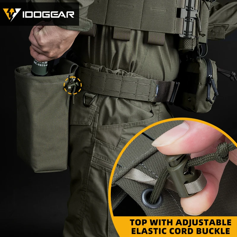 IDOGEAR TACTICAL MOLLE Sacoche de recyclage Dump Pouch Folding Mag Drop
