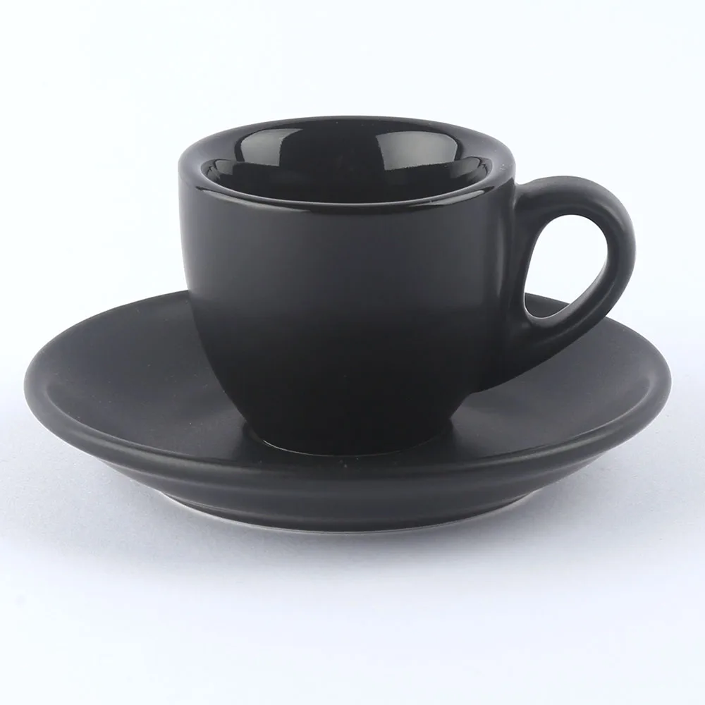 Nero Matte Black 200 ml Cappuccino Cup & Saucer - Barista Pro