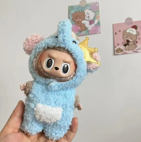 Labubu Macaron Shirt Set Plush Toy Clothes & Stuffed Doll