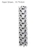 Black white-10pcs paper straw
