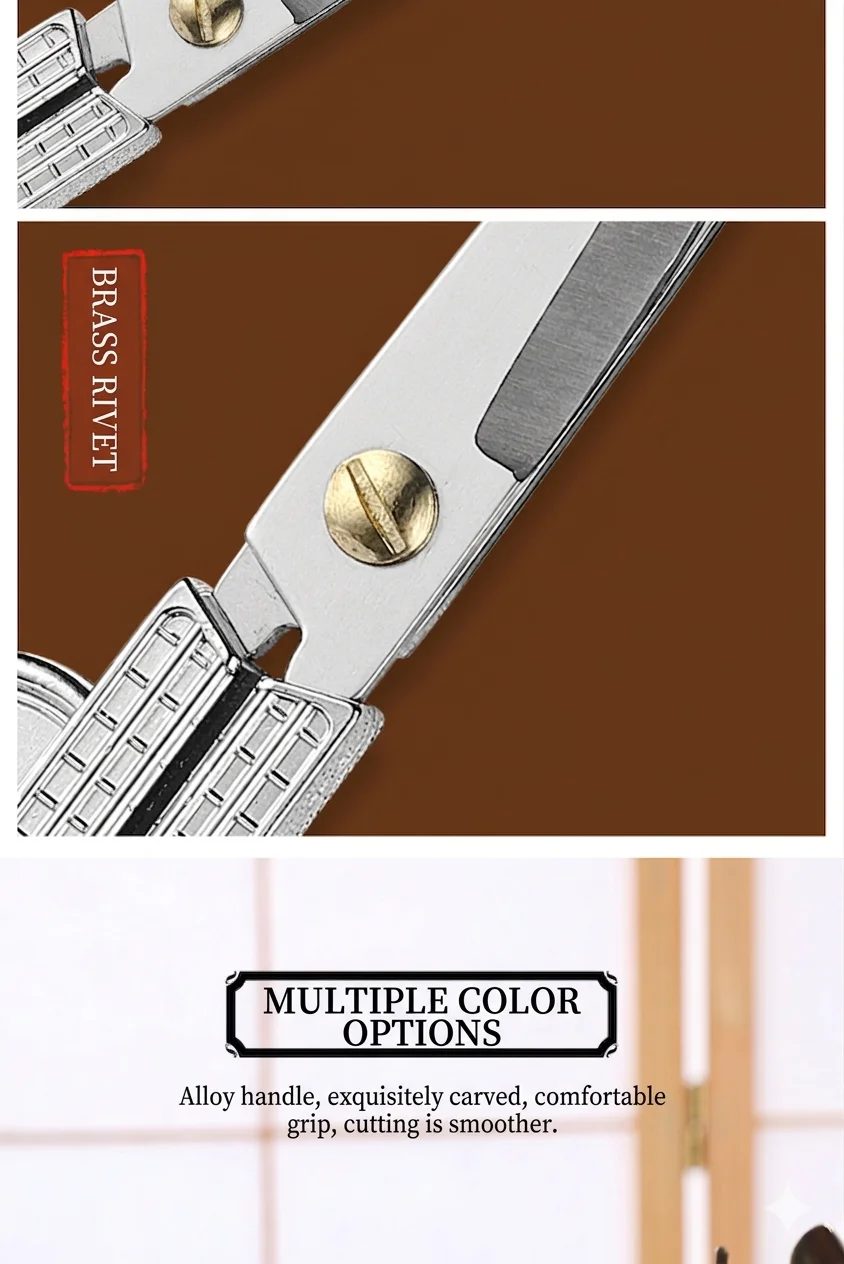 Durable stainless steel scissors for cutting thread