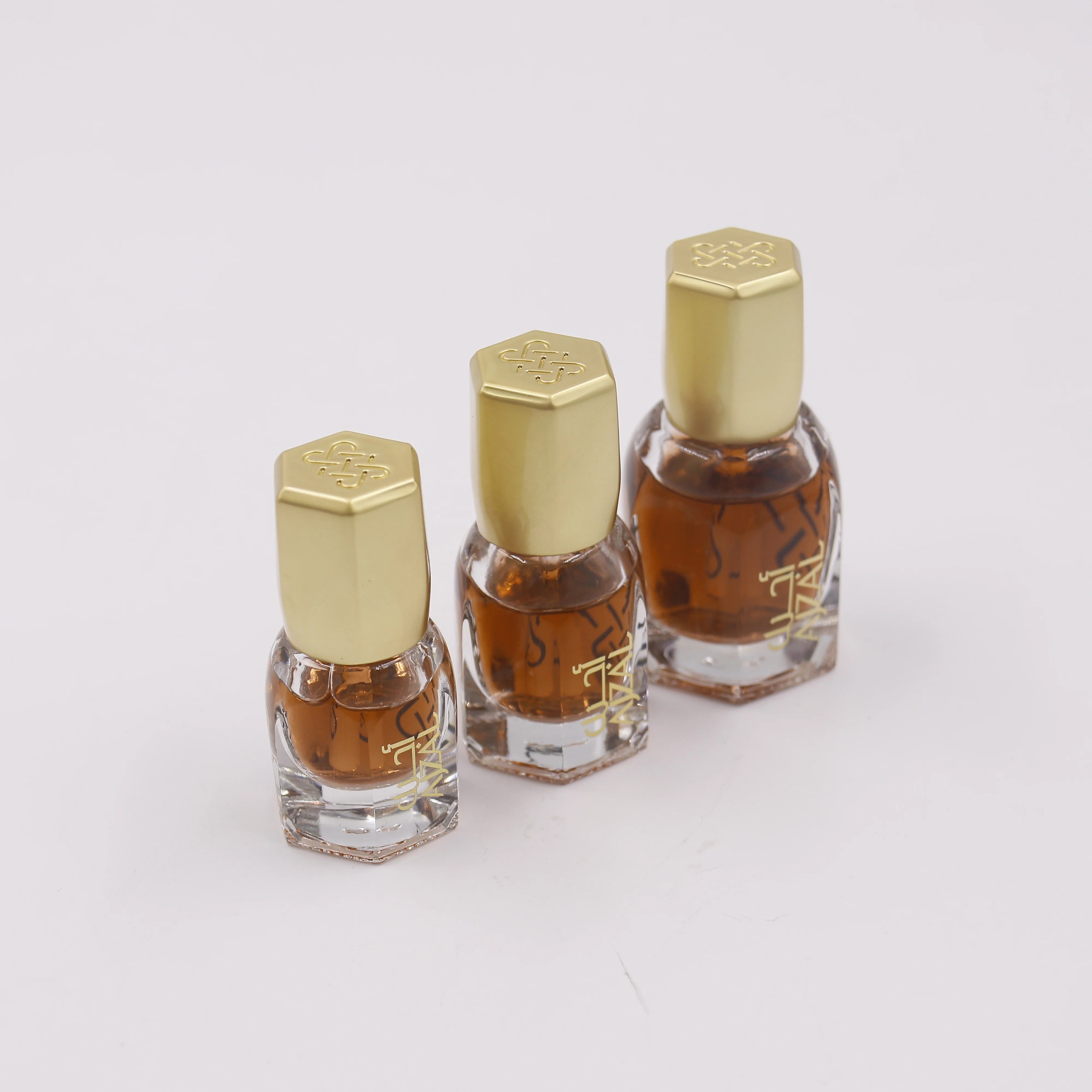 3ml 6ml Square Attar Glass Oud Oil Perfume Tola Bottle With Zamac Cap and Glass Stick