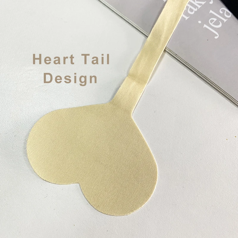 Disposable Polyester and Non-woven Fabric Heart Shape Tail Self-adhesive Invisible Seamless C String Panties for Sexy Women