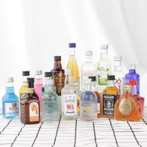Discount 5cl Plastic/Mini Glass Bottle Liquor Sweet Flavor 17% Alcohol FASTKING Brand Lightweight Portable Custom Logo for