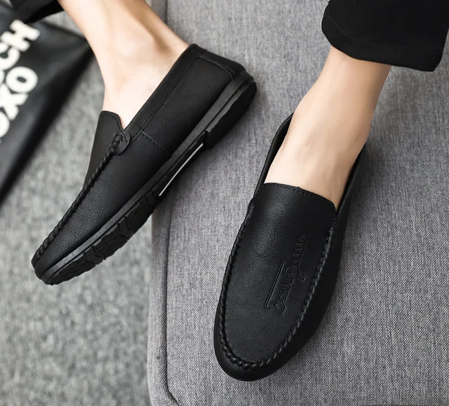Comfortable Slip on Faux Fur Soft Driving Loafer Moccasins Dress Flats  Shoes for Men