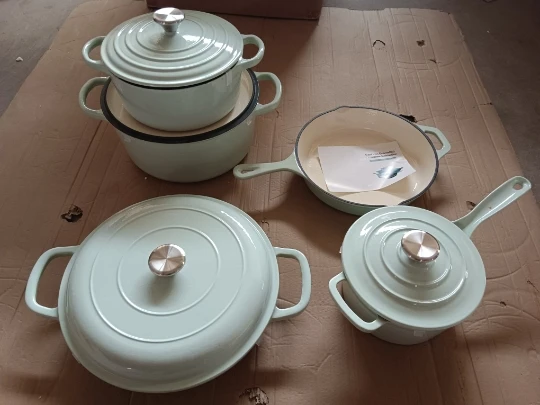 Hot Selling Cooking Pot Set Non Stick Pot Set Cookware Sets Non Stick Cast Lron Cookware Soup Pot Customization Free Pairing