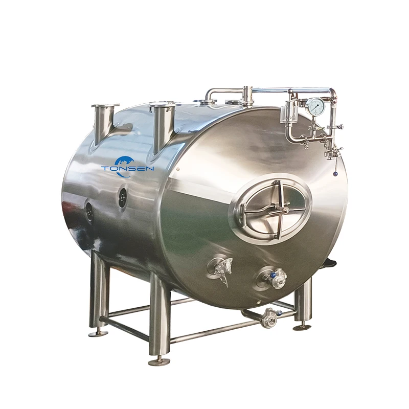 6000L 8000L Horizontal Bright Beer Tank Storage Beer Serving Tank