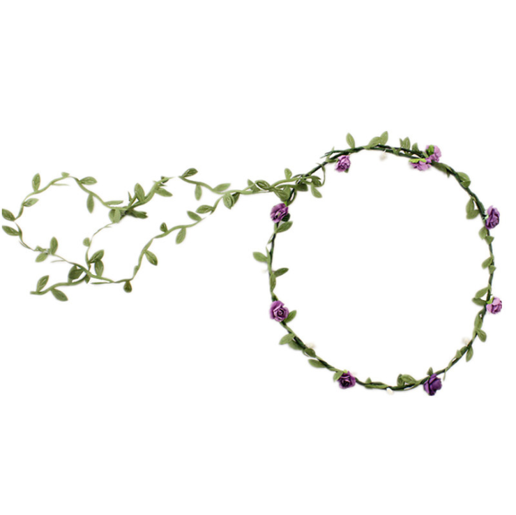 Лидер продаж, свадебный головной убор невесты в богемном стиле, цветочная гирлянда с цветами