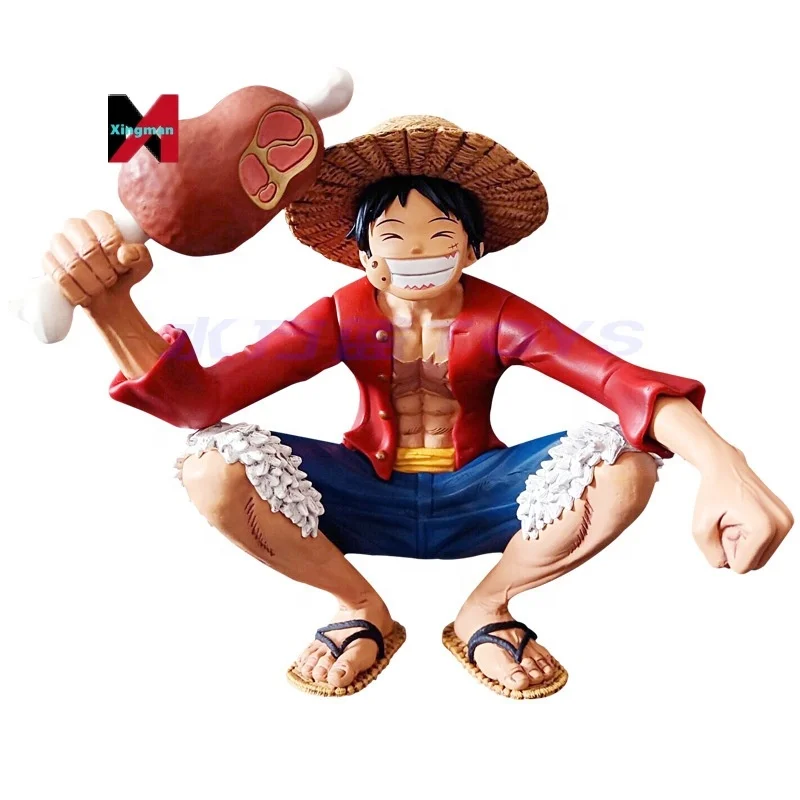 ワンピースしゃがむルフィKOAアートキングポーズフィギュアモデル装飾