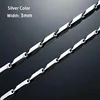 Width 3mm Silver
