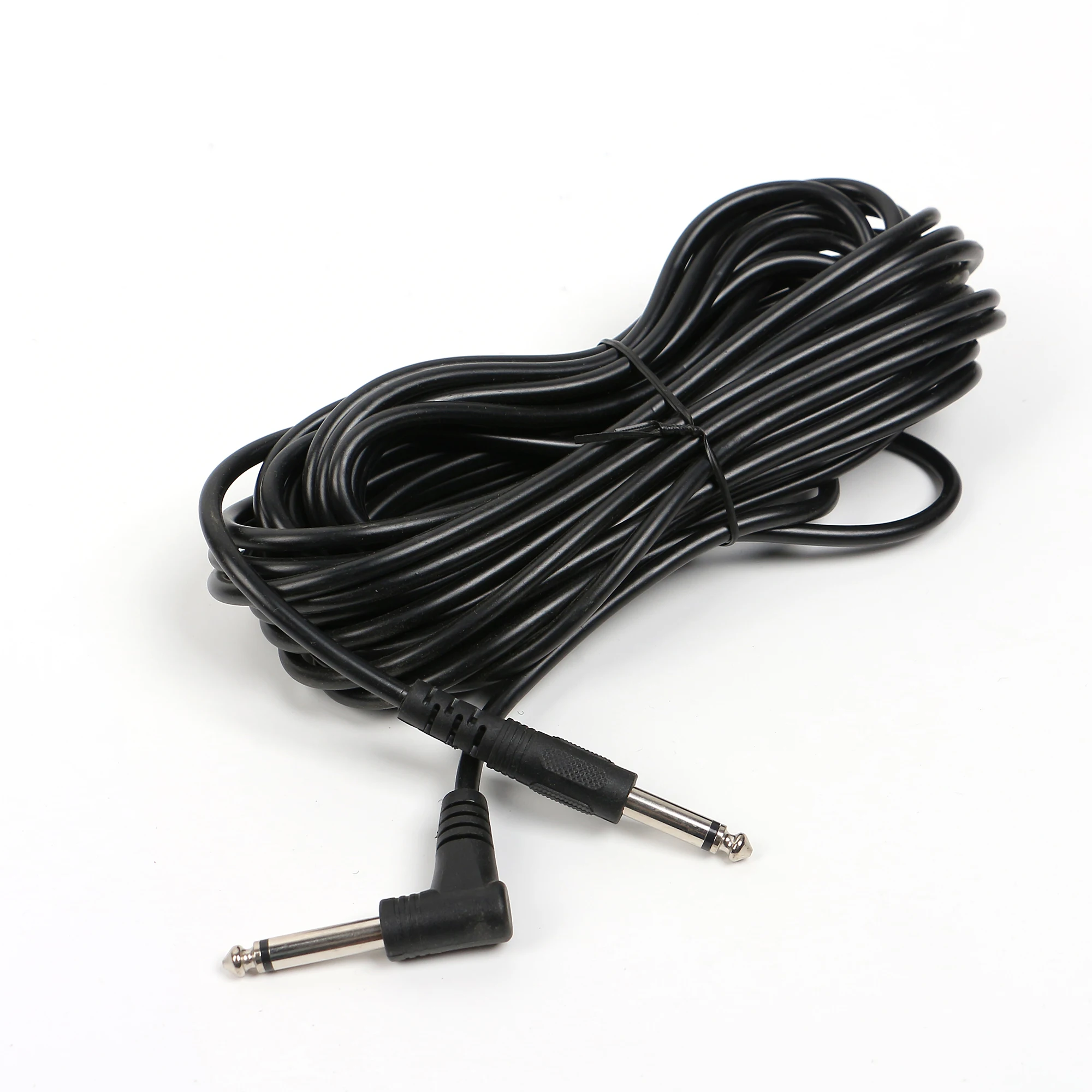Аксессуары для инструментов Черный гитарный кабель из ПВХ