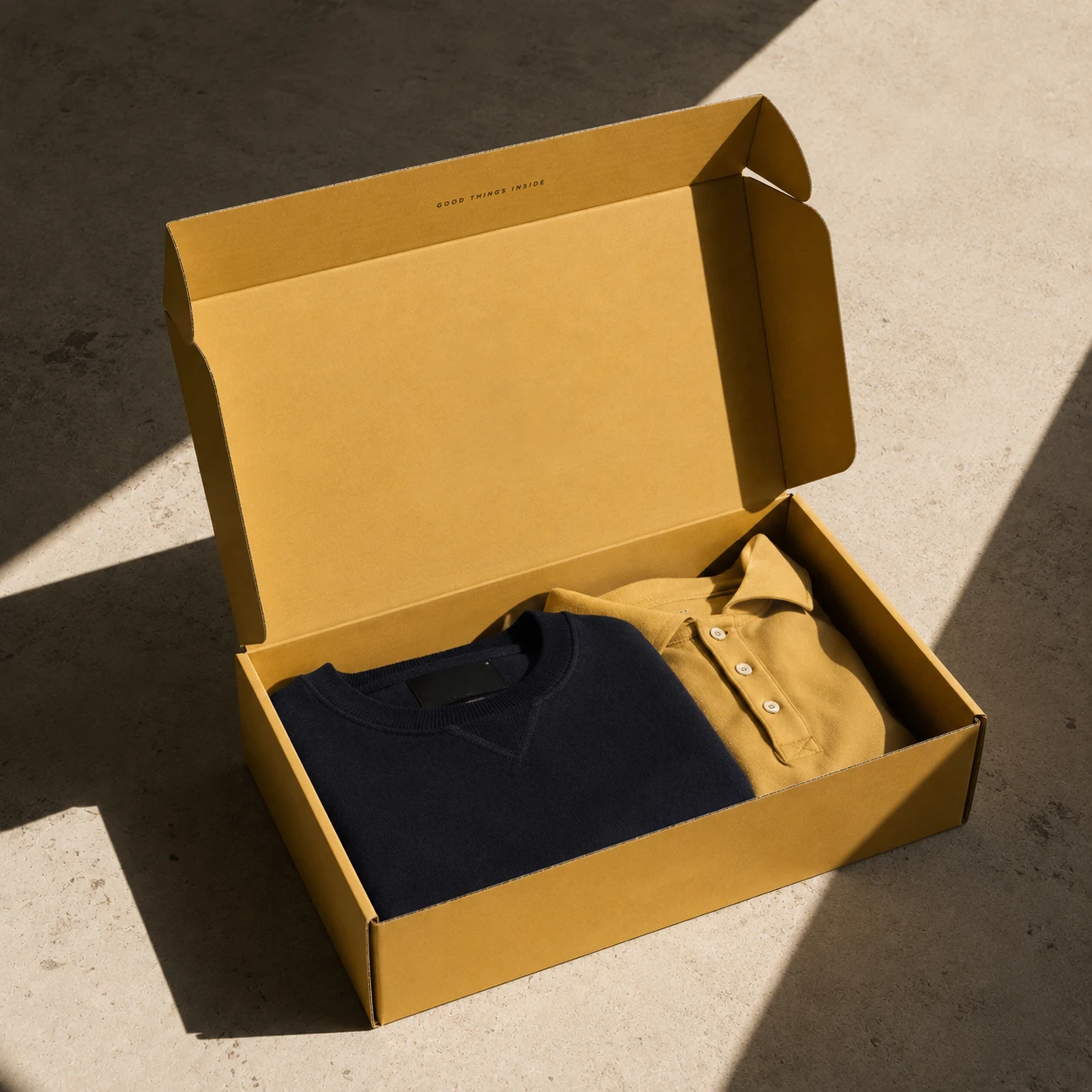 Premium Custom Printed Clothing Packaging Box Elegant Apparel Mailer Box for Fashion Brand Packaging