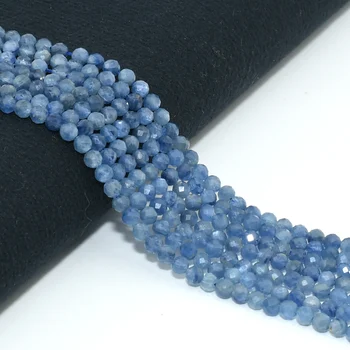 Natural Kyanite Faceted Round Beads 3.6mm