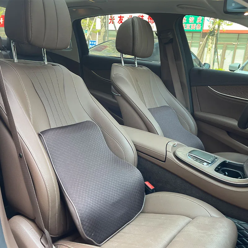 Универсальная мягкая дышащая поясничная Подушка, поддерживающая подушка, Автомобильная подушка с медленным восстановлением формы, поясничная Подушка с 3D эффектом Памяти, автомобильная поясничная подушка