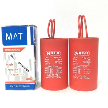 CBB60 capacitor Motor starting capacitance Washing machine capacitor