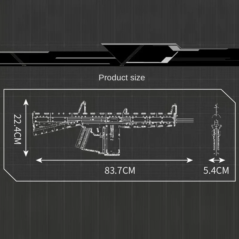 Yuxing Model King 14019 Assmbled Building Blocks Toys Compatible with for Lego Realistic Shotgun Model with Military Theme