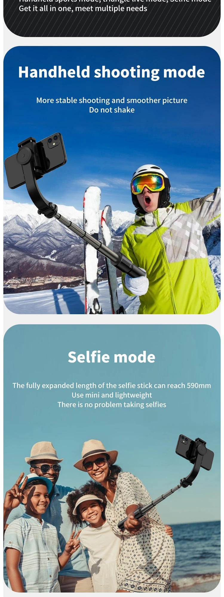 5 in 1 selfie stick