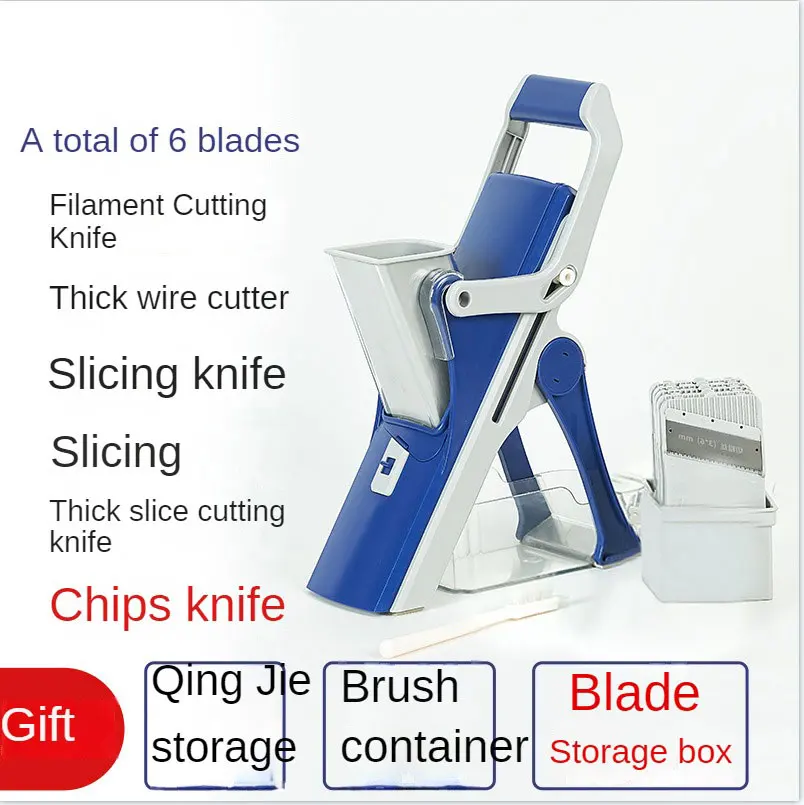 Manual Vegetable Cutter Slicer Safe Food Chopper for Fruit Potato Cucumber Carrot Meat Shredder Made of Plastic