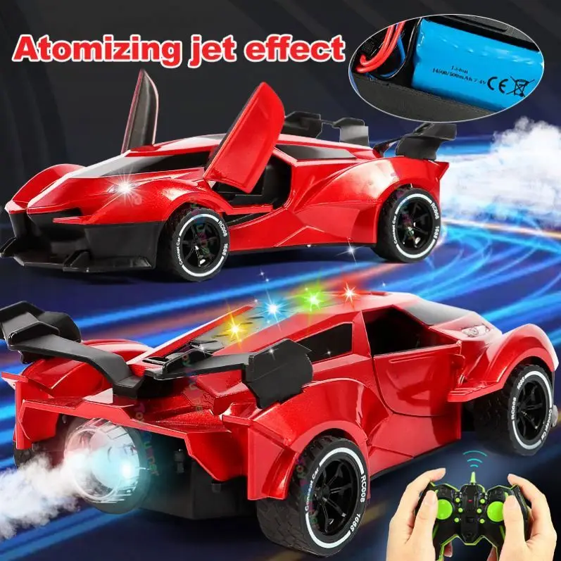 Rc Drift Remote Control Car New Toy 40-50meters Speed Rotation 360 Race Sport Remote Control Car With Opening Doors
