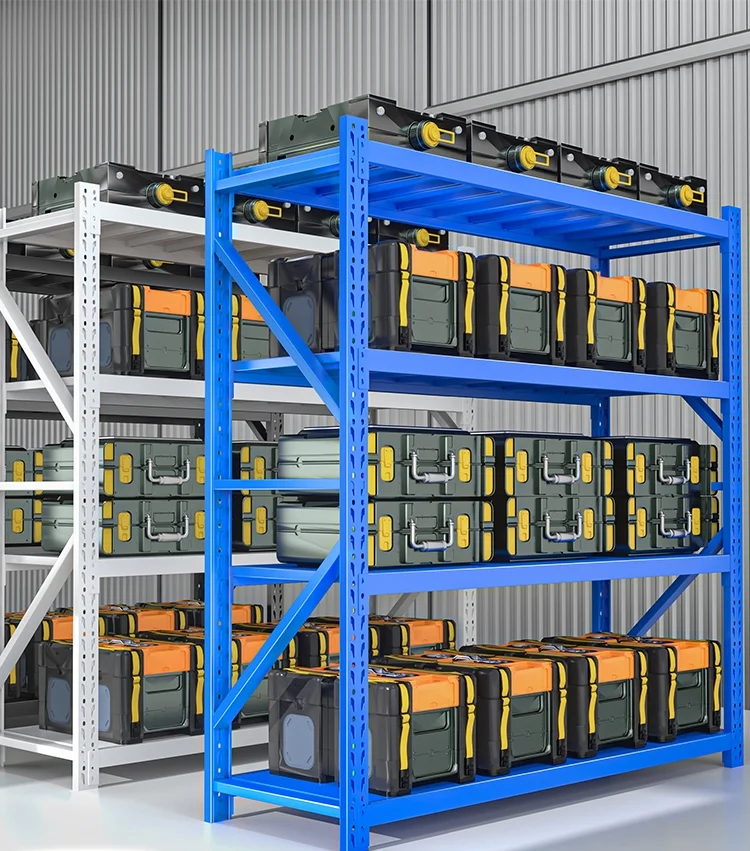 Factory Metal Boltless Stacking Rack Industrial Warehouse Storage Racks ...