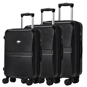 PPL08 PP Material Custom Zipper Luggage Sets 20 24 28 Inch Large Capacity for Long Distance Travel Hot Sale Suitcase Set