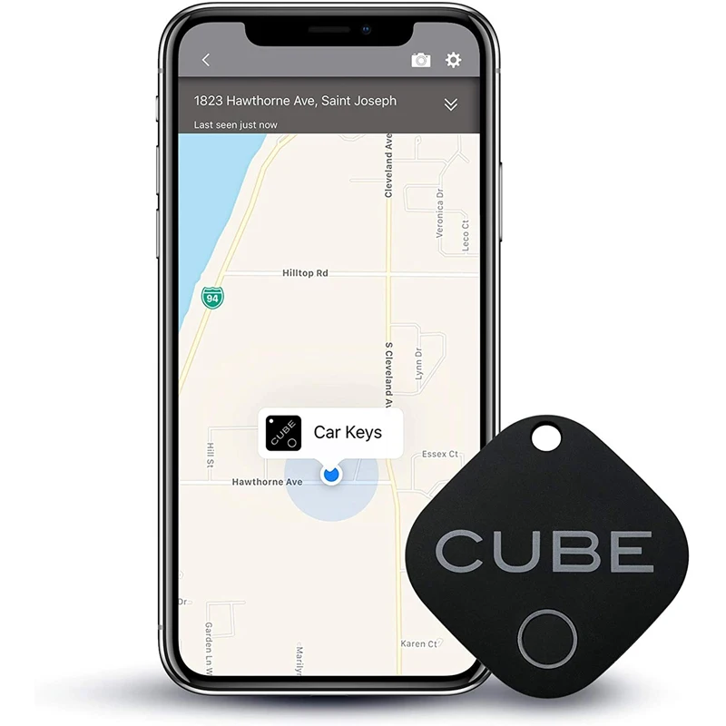 Kimfly Key Finder-Black Color Smart Tracker,Item Finder Phone Finder Bluetooth 