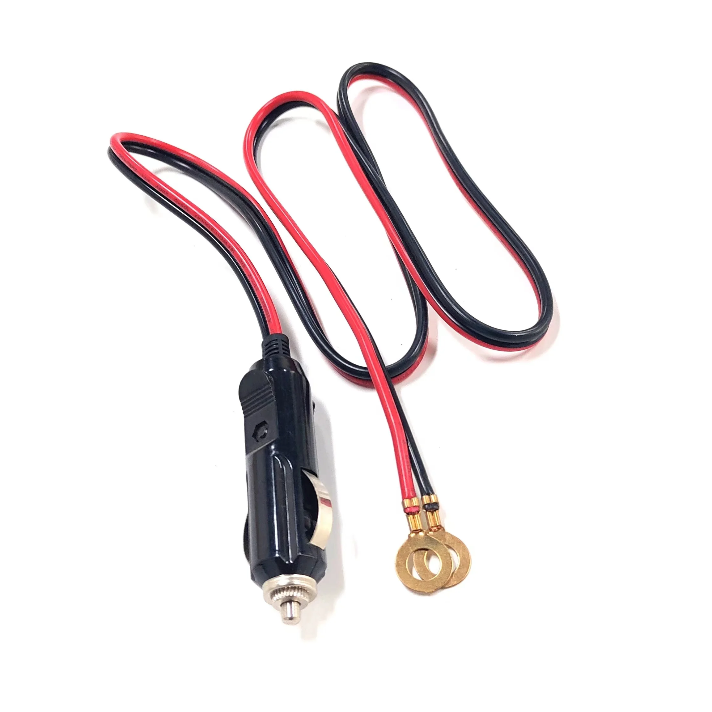 12v Car Cigarette Lighter Plug To 2.1mm X5.5mm Dc Jack Cable Spiral Coiled Power Cord Extension Cord