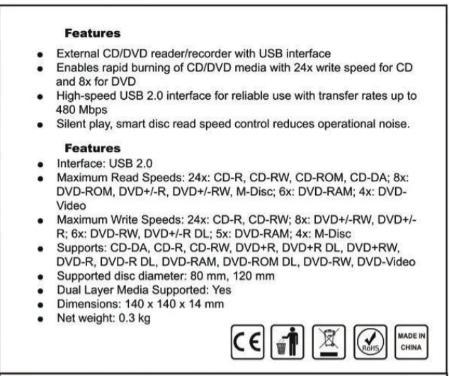 Stw Portable Dvd Drive Internal Cddvd Writer Reader External Dvd Drive