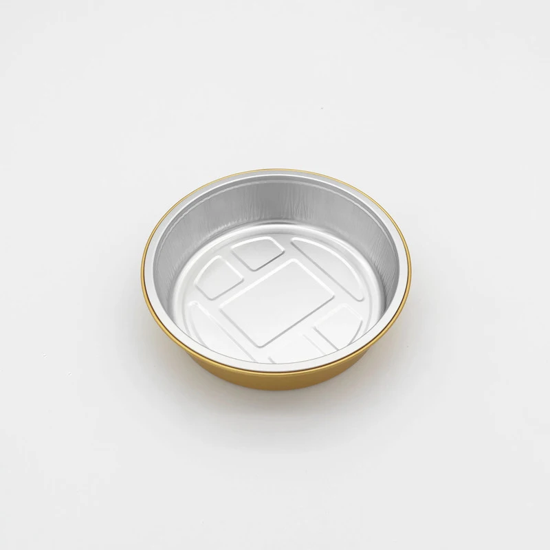 Y870 870ML Restaurant Food Grade Crease Resistant Food Safe Foil Cup Wrinkle Proof Dessert Cup Heat Resistant Foil Cup