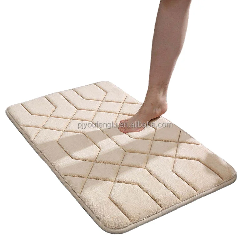 High Quality Custom Super Absorbent Bath Mat Anti Slip Bathroom Mat bedroom Kitchen Floor Mat