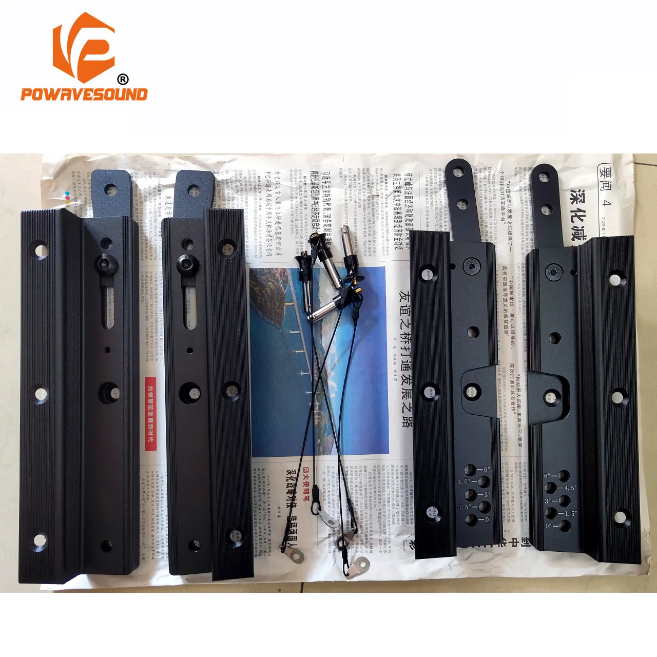 Line Array Speaker Accessory for 12 Inch Outdoor Speaker Riggings 4 Point Fixed on Wood Speaker Box Hardware Kit