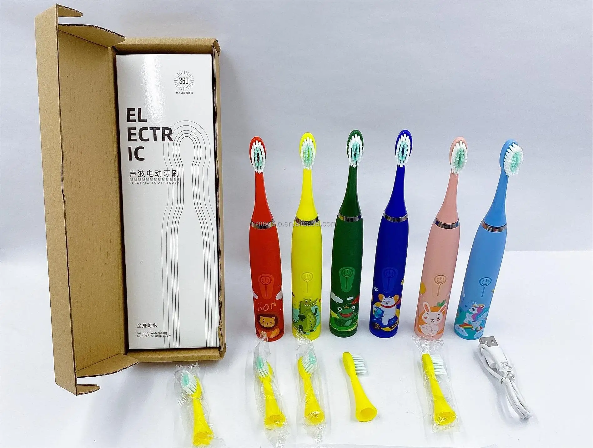 Electric Toothbrush Rechargeable Cartoon Smart Children Toothbrushes