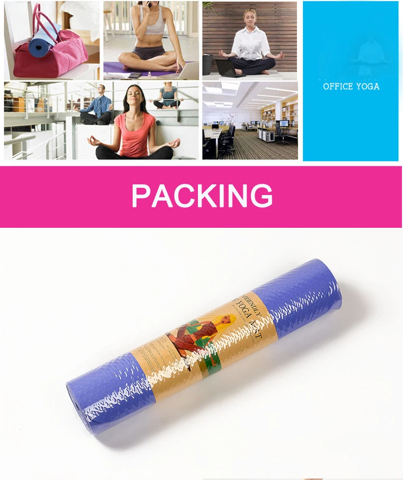 Most Popular High Density Custom Logo Printed Yoga Mat For Yoga Fitness