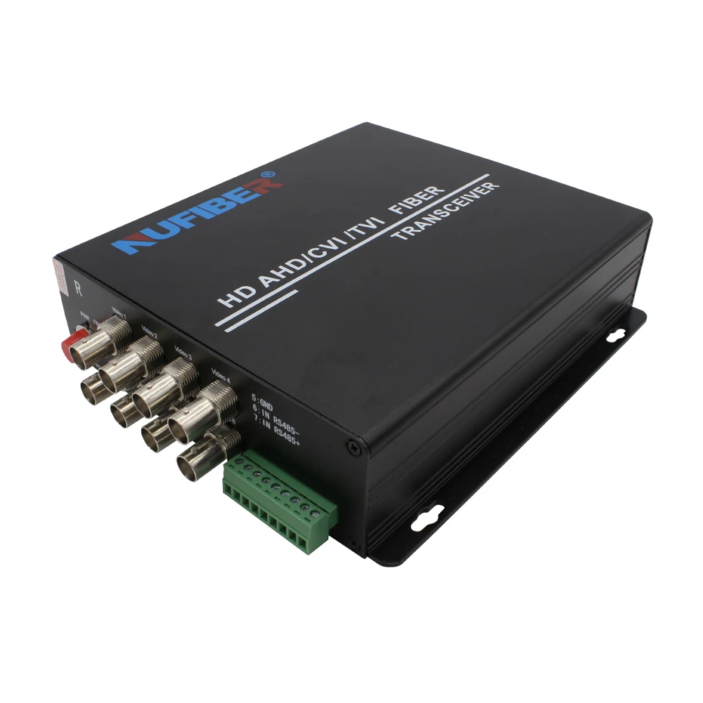 8-Channel Coaxial Video Multiplexer CCTV Camera Monitoring Fiber Optic Equipment for IP Network 20km Distance