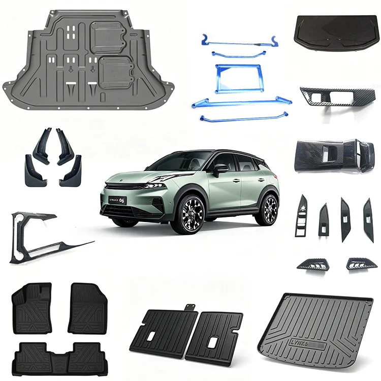 Acessórios para Automóvel Maremlyn para Lynk & Co 06: Placa do Motor, Almofada para Assento, Reforço para Torre de Suspensão, Decoração e Proteção, Peça de Reposição