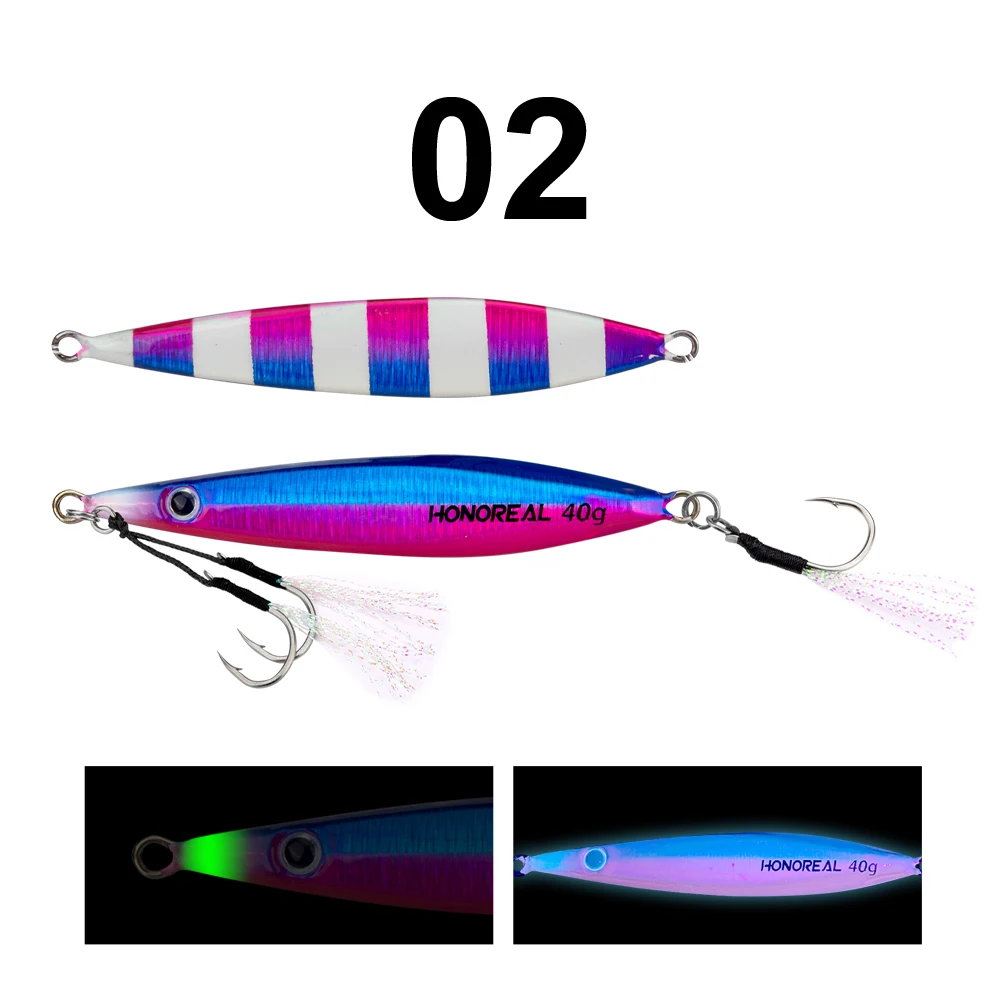 20g-120g Artificial Bait Anti-corrosion Fast Jigging Lures