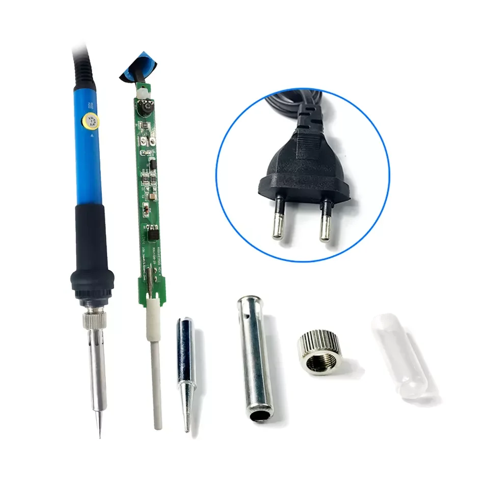 220v 110v 60W  Adjustable Temperature Soldering Iron Kit 9 Pcs Set  Welding Tool Electric Soldering Iron Kit