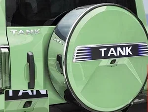 For Tank 300 Stainless Steel Spare Tire Cover for the Urban Version of the Spare Tire Shell and Off-road Spare Tire Light