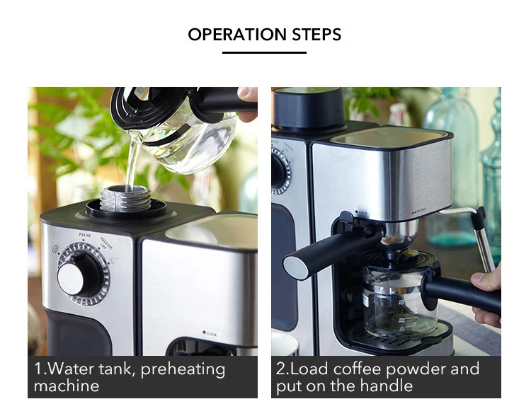 Hand Drip Fully Automatic Coffee Maker Espresso Coffee Machine Home 1