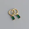 YHE0252 Green Stone-Gold Color