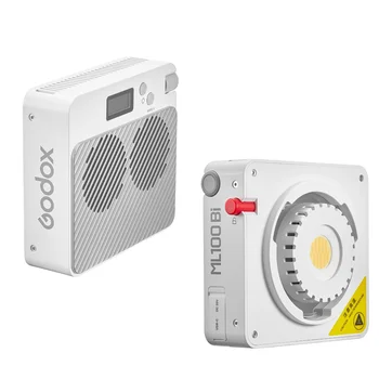 GODOX ML100Bi 100W Two Color Live Streaming Light Outdoor Night Scene Video COB Light Bead Pocket Portable Handheld Light